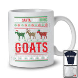 Dear Santa Just Bring Goats; Amazing Christmas Sweater Three Plaid Goat; Farmer T-Shirt