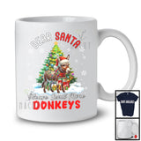 Dear Santa Please Send More Donkeys; Fantastic Christmas Tree Santa Donkey; Farm Animal Farmer T-Shirt