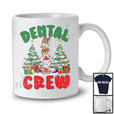 Dental Crew; Amazing Christmas Tree Lights Three Santa Reindeer Tooth,Dental Dentist Group T-Shirt