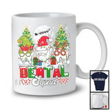 Dental Squad, Adorable Christmas Dental Three Teeth Santa Elf Reindeer, Tooth Dentist Group T-Shirt