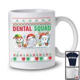 Dental Squad; Lovely Christmas Santa ELF Reindeer Teeth Sweater; Dental Dentist Group T-Shirt