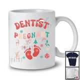 Dentist Got Me Pregnant; Cheerful Christmas Pregnancy Announcement Adult Santa; Jobs Family T-Shirt