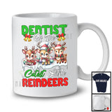 Dentist Of The Cutest Little Reindeers; Wonderful Christmas 3 Reindeers; Snowing X-mas T-Shirt