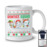 Dentist Squad; Lovely Christmas Santa ELF Reindeer Teeth Sweater; Dental Dentist Group T-Shirt