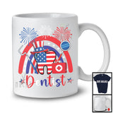 Dentist, Amazing 4th Of July American Flag Hat Rainbow Lover, Careers Patriotic Group T-Shirt