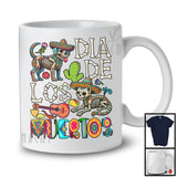 Dia De Los Muertos, Adorable Day Of The Dead Skeleton Cat Dog, Cactus Mexican Family T-Shirt