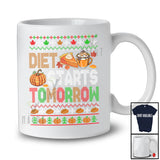 Diet Starts Tomorrow; Humorous Christmas Sweater Thanksgiving Pumpkin Pie; Family Group T-Shirt