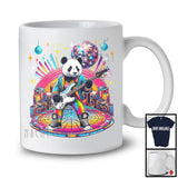 Disco Panda Playing Guitar; Cheerful Guitarist Panda Music Lover; Matching Wild Animal T-Shirt