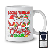 Dispatcher Christmas Crew; Awesome Christmas Plaid Dispatcher Group; X-mas Snowing Jobs T-Shirt