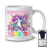 Dispatcher Squad, jolies lunettes de soleil Licorne Dabbing, fleurs léopard, T-Shirt du groupe Dispatcher