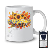 Dispatcher Thankful; Wonderful Thanksgiving Sunflowers Fall Leaves; Family Group T-Shirt