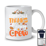 Dispatcher Thanksgiving Crew; Adorable Fall Autumn Leaf Dispatcher Group; Jobs Proud T-Shirt