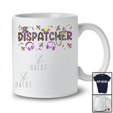 Dispatcher; Joyful Mardi Gras Jester Hat Beads Headphone Dispatcher; Plaid Jobs Careers Family T-Shirt