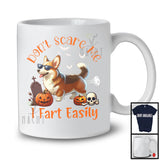 Don't Scare Me I Fart Easily, Adorable Halloween Costume Corgi Boo Fart, Family Group T-Shirt