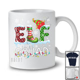 Elf Squad; Amazing Christmas Lights Snow Elf Plaid; Matching X-mas Family Group T-Shirt