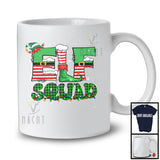 Elf Squad; Awesome Christmas Lights Plaid Elf Lover; Boy Girl Family Cousin X-mas Group T-Shirt