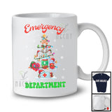 Emergency Department; Awesome Christmas Lights Nursing Tools; X-mas ER ED Nurse Tech Group T-Shirt