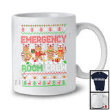 Emergency Room Crew; Adorable Christmas Sweater Four Gingerbreads; Emergency Room Nurse T-Shirt