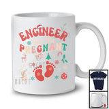 Engineer Got Me Pregnant; Cheerful Christmas Pregnancy Announcement Santa; Jobs Family T-Shirt