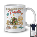 Evolution Of The Poodle, Humorous T-Rex Dinosaur Lover Vintage, Matching Family Group T-Shirt