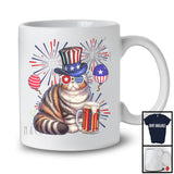 Exotic Shorthair Drinking Beer, Awesome 4th Of July Fireworks Kitten, Drunker Patriotic Group T-Shirt