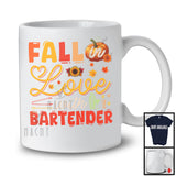 Fall In Love With Bartender; Wonderful Thanksgiving Autumn Pumpkin; Jobs Careers Proud T-Shirt