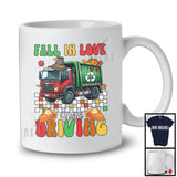 Fall In Love With Driving; Wonderful Thanksgiving Pumpkin On Garbage Truck Driver; Family Group T-Shirt