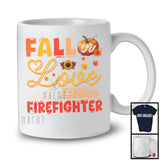 Fall In Love With Firefighter; Wonderful Thanksgiving Autumn Pumpkin; Jobs Careers Proud T-Shirt