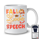 Fall In Love With Speech Therapist SLP; Wonderful Thanksgiving Autumn Pumpkin; Jobs Careers Proud T-Shirt