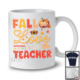 Fall In Love With Teacher; Wonderful Thanksgiving Autumn Pumpkin; Jobs Careers Proud T-Shirt