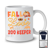 Fall In Love With Zoo Keeper; Wonderful Thanksgiving Autumn Pumpkin; Jobs Careers Proud T-Shirt