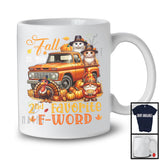 Fall Is My 2nd Favorite F-Word, Lovely Thanksgiving Cat On Pickup Truck, Gnome Turkey Pumpkin T-Shirt