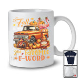 Fall Is My 2nd Favorite F-Word, Lovely Thanksgiving Flamingo On Pickup Truck, Gnome Turkey Pumpkin T-Shirt