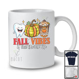 Fall Vibes And That Dentist Life; Wonderful Thanksgiving Autumn Plaid Pumpkin; Careers Jobs T-Shirt