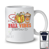 Fall Vibes And That Nurse Life; Wonderful Thanksgiving Autumn Plaid Pumpkin; Careers Jobs T-Shirt