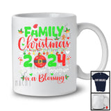 Family Christmas 2024 Time Spent Together; Amazing X-mas Lights Snowing; Family Group T-Shirt