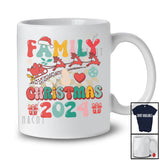 Family Christmas 2024; Joyful Christmas Retro Groovy Santa; Pajamas X-mas Family Group T-Shirt