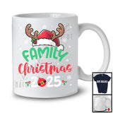 Family Christmas 2025; Awesome X-mas Santa Reindeer; Snowing Matching Family Group T-Shirt