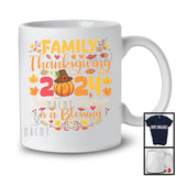 Family Thanksgiving 2024 Time Spent Together; Amazing Autumn Fall Pumpkin Leaves; Family T-Shirt