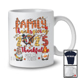 Family Thanksgiving 2025 Thankful; Lovely Gnomes Dabbing Turkey Crew; Family Group T-Shirt