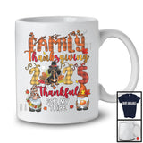 Family Thanksgiving 2025 Thankful; Lovely Gnomes Dachshund Turkey Crew; Family Group T-Shirt