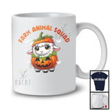 Farm Animal Squad; Lovely Halloween Sheep Pumpkin Cosplay; Sheep Farm Animal Farmer T-Shirt