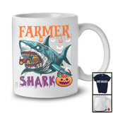 Farmer Shark, Scary Halloween Costume Pumpkin Zombie Shark, Proud Careers Group T-Shirt