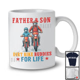 Father And Son Dirt Bike Buddies, Proud Father's Day Biker, Vintage Matching Family Group T-Shirt