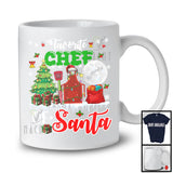 Favorite Of Santa Chef, Joyful Christmas Lights Tree Santa, X-mas Proud Careers Group T-Shirt