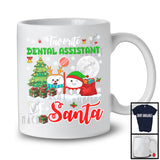 Favorite Of Santa Dental Assistant, Joyful Christmas Lights Tree Santa, X-mas Proud Careers Group T-Shirt