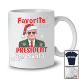 Favorite President of Santa; Awesome Christmas Santa Trump Back 2024; Pajamas Group T-Shirt