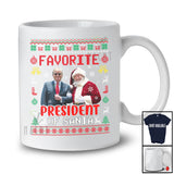 Favorite President of Santa; Awesome Christmas Sweater Santa With Trump Back 2024; Family T-Shirt