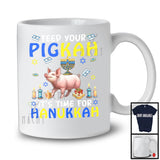 Feed Your Pigkah; Amazing Hanukah Pig With Menorah; Farm Animal Lover Farmer Group T-Shirt