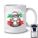 Feliz Navidad; Joyful Christmas Lights Santa Sunglasses; Spanish X-mas Family Group T-Shirt